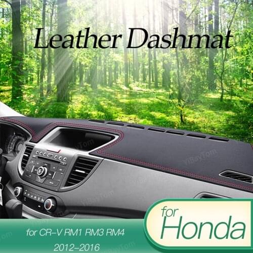 Leather Dashboard Cover Protective Pad for Honda CR-V CR V CRV RM1 RM3 RM4 2012-2016 Accessories Dash Board Carpet Dashmat