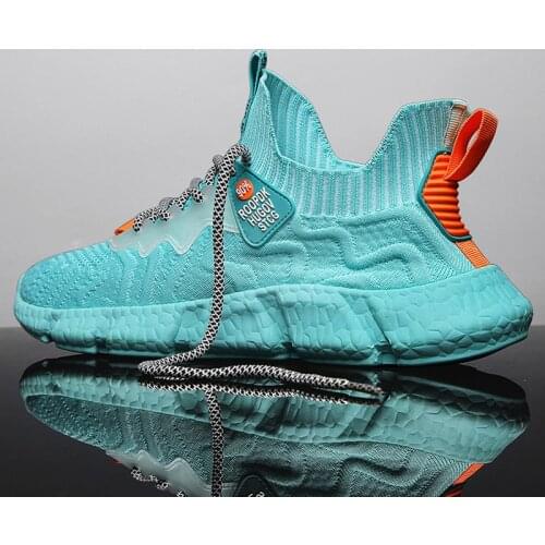 Summer New Mens Blue Socks Sneakers Lightweight Weaving Platform Shoes Sports Men Outdoor Breathable Trainers Casual Shoes Men