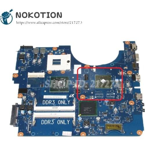 NOKOTION For Samsung NP-R530 R530 Laptop motherboard DDR3 PM45 Free CPU GT310M Video card BA92-06345A BA92-06345B
