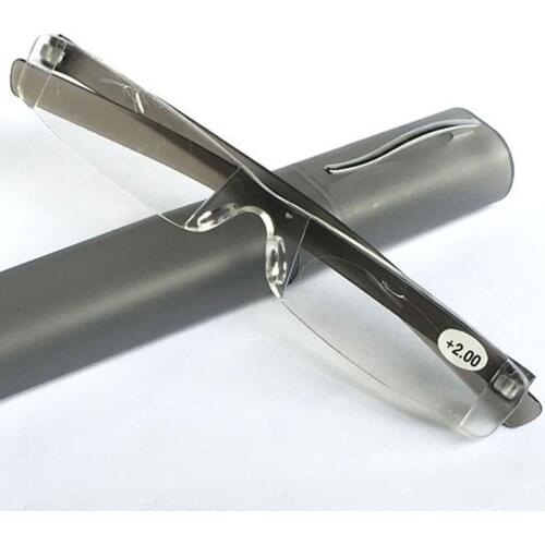 Portable pen case Reading Glasses women men plastic reading glasses Presbyopia glases coloful+100 +150 +200 +250 +300 +350 +400