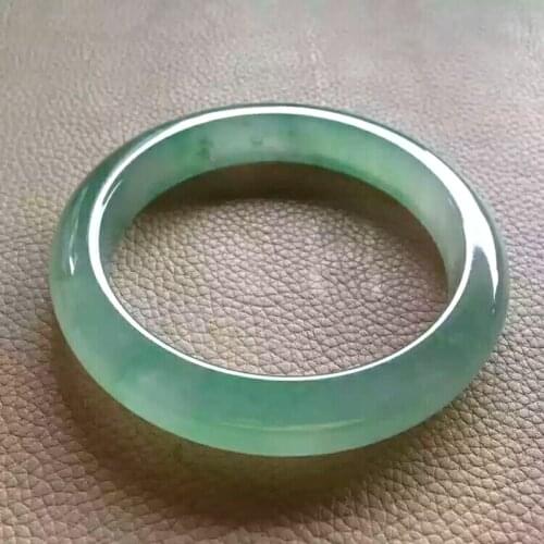 Send Certificate Pure Myanmar Jade A-Class 53mm-62mm Light Color Bracelet Elegant Princess Bracelet Send Mom to Girlfriend