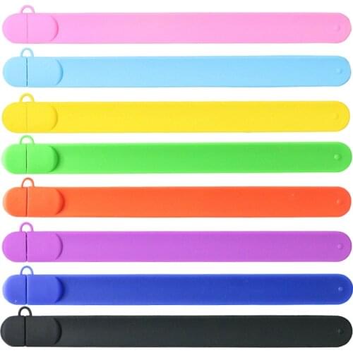 100% Real Capacity Silicone Bracelet Wrist Band 8GB 4GB USB 2.0 USB Flash Drive Pen Drive Memory Stick Storage U Disk Pendrives