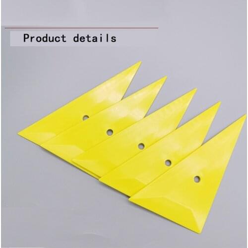 Triangle Corner Squeegee Yellow Hard Card Triangle Panel Film Install Tools For Window Tint Vinyl Wraps k42