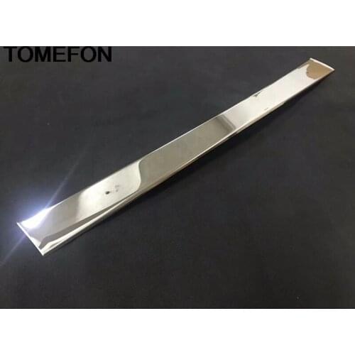 TOMEFON Exterior Accessories For Toyota Alphard AH30 2019 Sport Edition Front Head Bumper Cover Trim Styling Stainless Steel