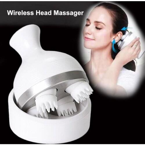 Waterproof Head Massager Electric Vibrating Scalp Body Deep Massage Migraine Relief Prevent Hair Loss Relieve Stress Health Care