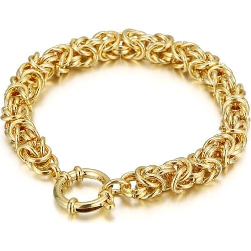 Japanese and Korean street fashion stainless steel mens bracelet, creative crown titanium steel jewelry