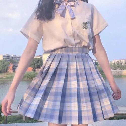 Woman School Uniforms Sexy Collage Student Sailor Party Cosplay Costume Japanese Short Sleeve JK Suit Girls Pleated Skirt