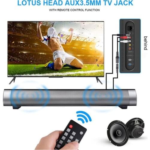 Sound Bar Bluetooth Speaker 2021 Stereo USB Computer Microphone Audio 2.0 TF Card Speaker