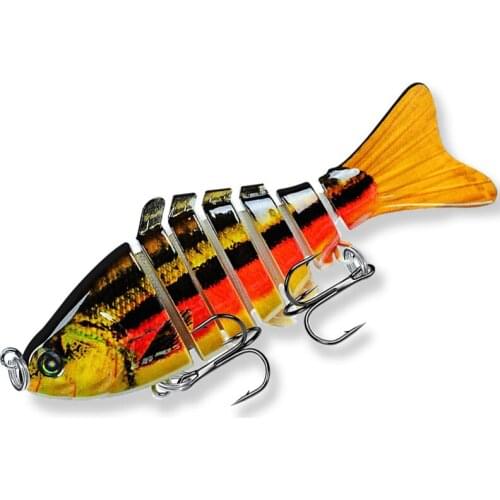 1Pcs Trolling Fish Fishing Lures 15G/10Mm Swim Minnow Wobbler Multi-Section Hard Bait Artificial Crankbait Jig Fishing Tackle