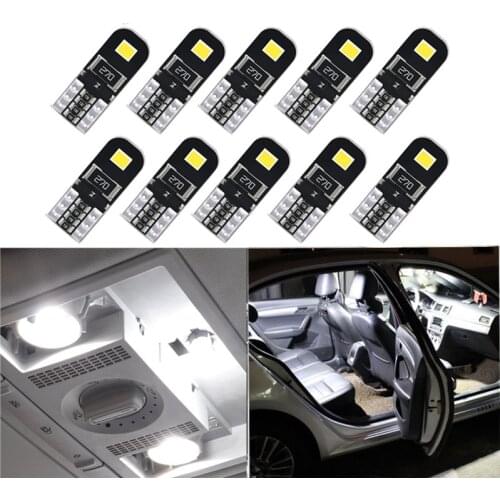 10Pcs W5W T10 LED Car Interior Light for Chevrolet Spark Cruze Orlando Aveo Onix Volt