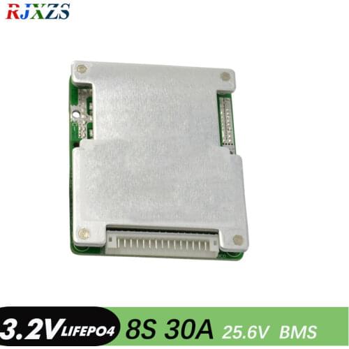 24V 8S 30A lifepo4 24V 26650 18650 BMS PCM 8S battery protection board bms 24V with balancing for lifepo4 battery cell pack