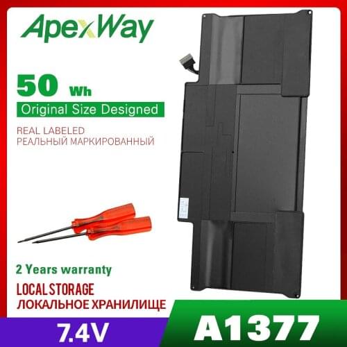 7.4V Laptop Battery A1405 for Apple Macbook Air 13.3" A1369 (Mid-2011) A1466 (Mid-2012) MC965 Core i5" (Mid-2011) i7" (Mid-2011)