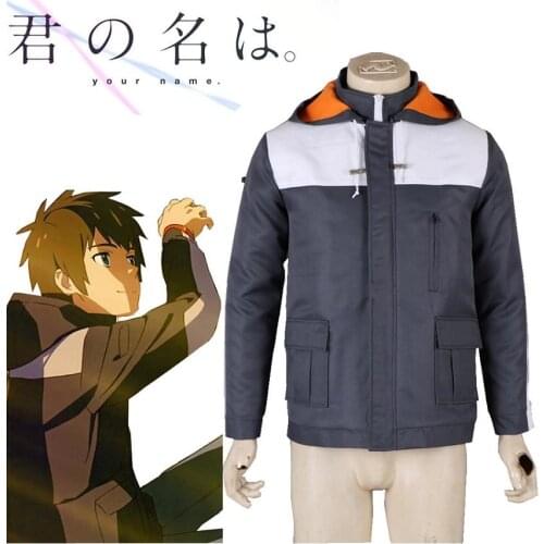 Anime your name. Tachibana Taki School Uniform Cosplay Costumes Jacket Coat