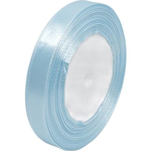 25 yards 4/8" (12.5-13mm) Satin Ribbon Wedding Party Table Anniversary Cake Flower Decorating Hair decoration accessoriesWhite