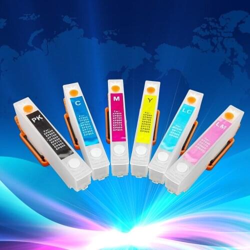 Free postage,Non-OEM Refillable ink Cartridge For Epson XP-850 XP-950 T277 277 ARC Chip, 5 SETS 1 LOT