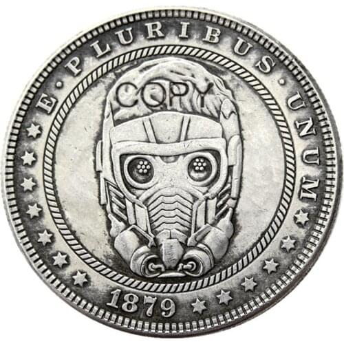 HB(46)US Hobo 1879 Morgan Dollar Silver Plated Copy Coins