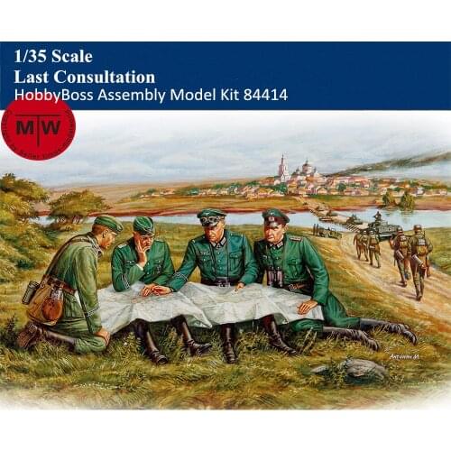 HobbyBoss 84414 1/35 Scale Last Consultation Soldiers Figures Military Plastic Assembly Model Kits