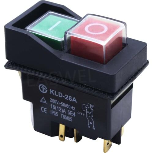 KLD28A Cement Concrete Mixer ON OFF Switch Minimix 140 150 Electric Spares Parts