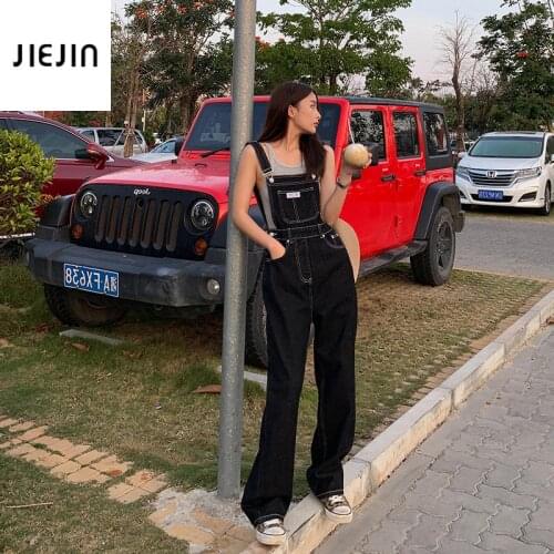 One Piece Jumpsuit Loose Jumpsuit Womens Long Elegant Baggy Trousers Overalls Pants Fashion Harajuku Korean Style Chic Jumpsuit