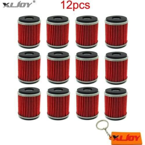 12x Oil Filter For Yamaha YZF R125 125 WR 125R 125X YZ 250 250F 450F 450 WR250F WR450F WR250X WR250R YZ450F YZ250F YZ250 YFZ450