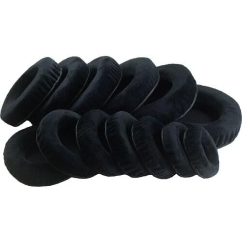 Soft Earpads 60mm 65mm 70mm 75mm 80mm 85mm 90mm 95mm100mm 105mm 110mm 115mm 120mm For All Earphone Set Velvet Ear Pads Black Yw