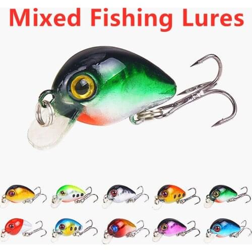 2021 New High Quality Fishing Lures Mini Pike Lure Crank Bait Fishing Hard Baits Plastic Fishing Tackle Wobbler Tackle 3cm 1.6g