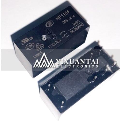 10pcs/lot Free shipping HF115F JQX-115F 005 012 024 2ZS4 HF115F-005-2ZS4 HF115F-012-2ZS4 HF115F-024-2ZS4 DIP8 new original