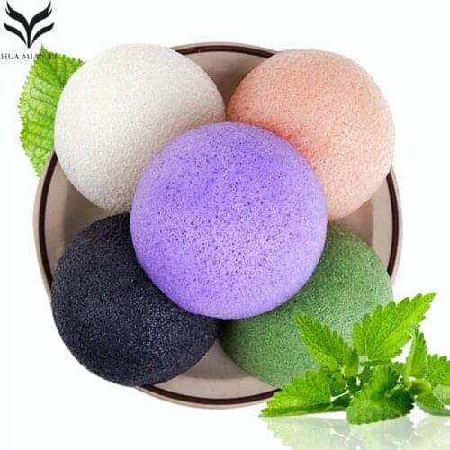 Face Cleanse Washing Sponge Natural Konjac Facial Cleansing Puff Exfoliator Cleansing Sponge Facial Care Makeup Cosmetic Tools