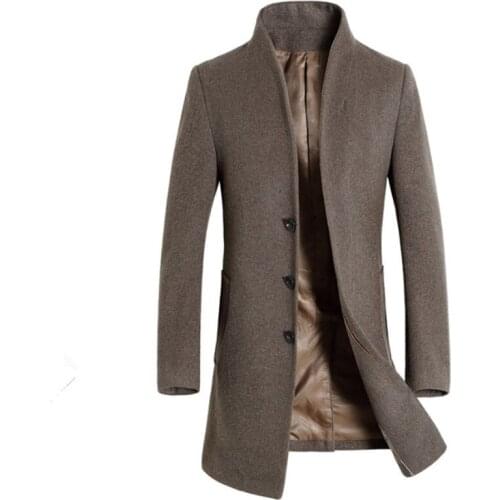 2020 Autumn Winter Long Coats Business Thickening Casaco Masculino Sobretudo Jaqueta Erkek Giyim Abrigos Mens Clothing Masculina