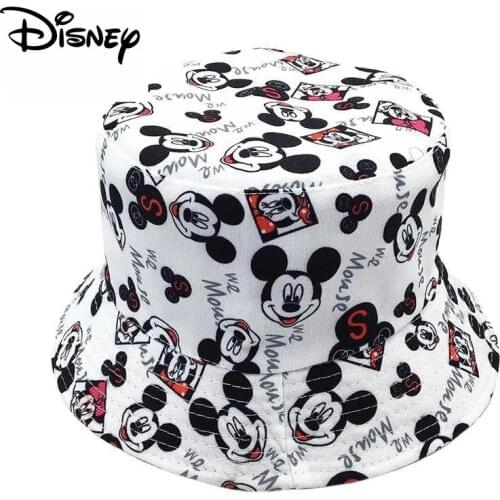 Disney New Mickey bucket hat unisex summer foldable fisherman hat outdoor fashion hip hop sunscreen fishing hunting hat
