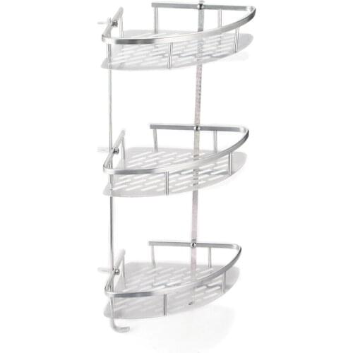 Bathroom Shelf Towel Rack Corner Rack 2/3 Layer Bathroom Wall Mounted Alumimum Toilet Bathroom Storage Organizer Rack Holder