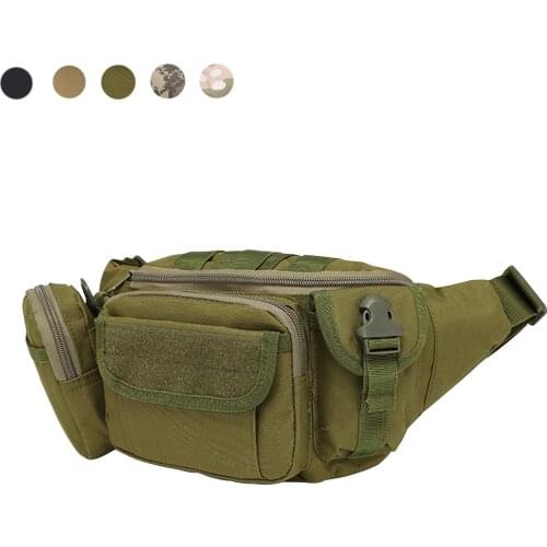 Tactical Waist Bag Molle System Fanny Pack Belt Bag Pouch Outdoor Bumbag Multi Function Chest Bag For Hunting Fishing Camping