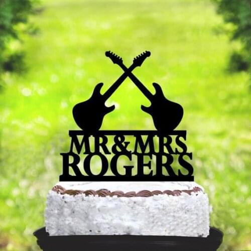 Wedding Cake Topper,Guitar Player Cake Topper,Musician Cake Topper,Musician Wedding Cake Topper,Cake Topper,Music Wedding Cake T