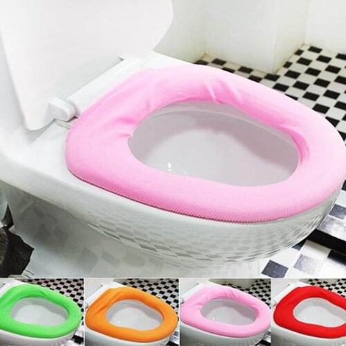 Toilet Mat Random Colors Comfortable 1 PCS Waterproof Universal Toilet Cover Round Shaped Portable