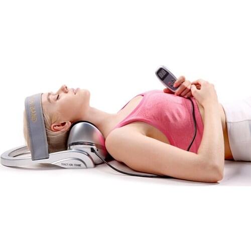 Neck Traction Massager Cervical Traction Support Stretch Device Airbag Vibration Massage Relieve Pain Fatigue Household Massage