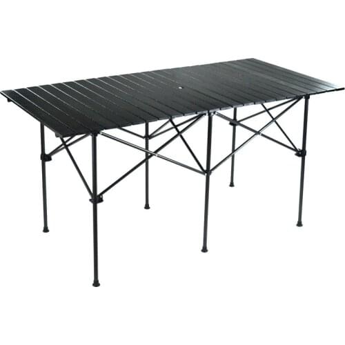 Outdoor Portable Small Stand Table Aluminum Alloy Camping Picnic Barbecue Egg Roll Folding Backpack Party Desk