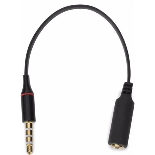 Universal New CTIA to OMTP 3.5mm Male to Female Earphone Adapter Cable Black