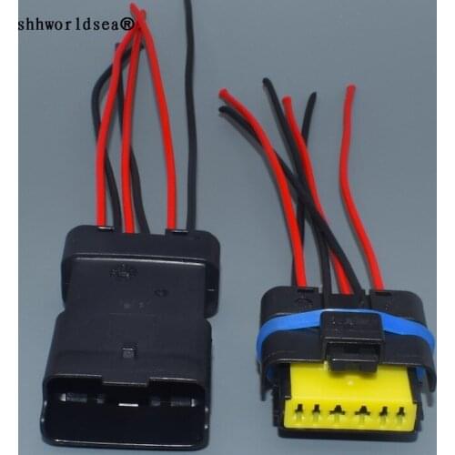 Worldgolden 6 Pin 211PL069S0049 211PC069S0049 Female Male FO Turn Light Plug FO Lamp Socket Car Sensor plug For Auto Truck