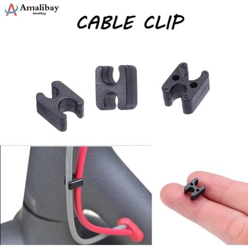 2pcs Cable Clip Organizer for Xiaomi M365 Electric Scooter Spare Parts Skateboard Cable Clamps for Xiaomi M365 Accessories