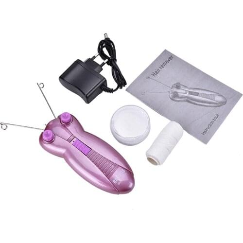 Lady Electric Body Facial Hair Remover Defeatherer Cotton Thread Epilator Shaver
