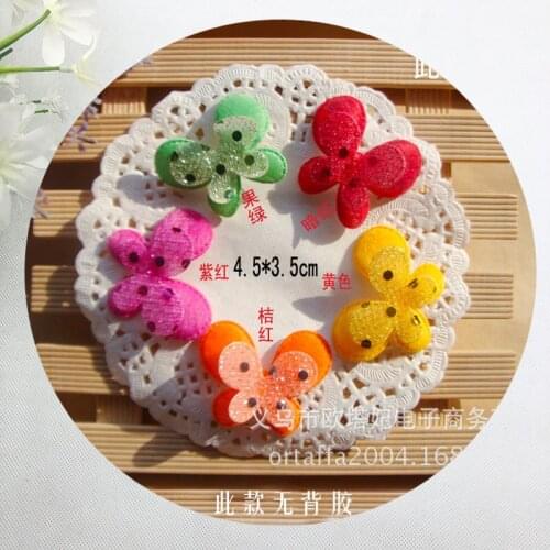 100pcs/lot 3D Butterfly Embroidery Patches Sew/stick Backpack Clothing Headdress Decoration Accessories Craft Diy Applique