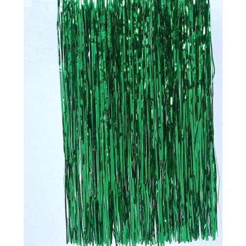 2 Pcs 1x3 Meter Fringe Curtain Photographing Background Foil Tinsel Home Room Stage Wall Decor Christmas Party Decoration