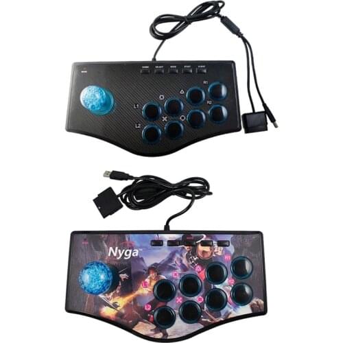 2Pcs Retro Arcade Game Rocker Controller USB Joystick for Ps2/Ps3/Pc/Android - No.A & No.B