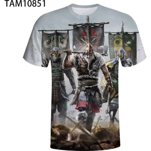 2021 Mens Anime Viking Graphic T-shirt Clothes For Teens Harajuku Manga Short Sleeve Anime Clothes Streetwear Womens t-shir