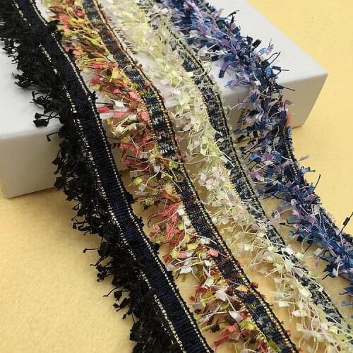 3.5CM 15yards Tweed webbing ribbon with Frayed sides for gaments,hats,pins. sewing accessories Ribbon for garments nylon webbing