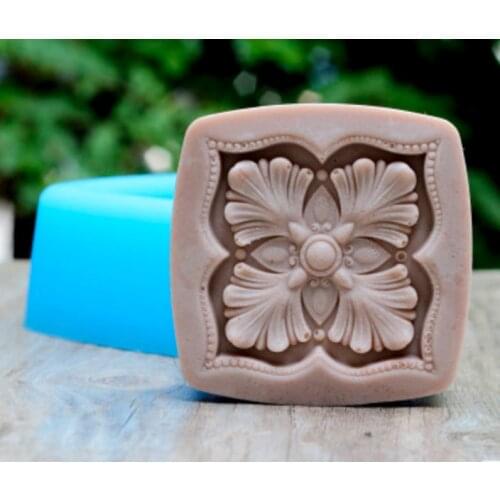 3D Flower Round Silicone Soap Mold Candle Mold DIY Silicone Mold For Soap Candle Making H538