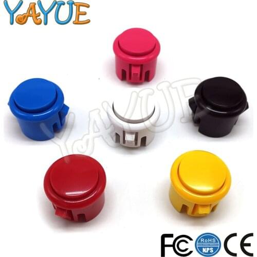 6pcs/lot 30mm Baolian Arcade Buttons Sanwa Style Buttons for Arcade Game Machine DIY Arcade Parts Replacement