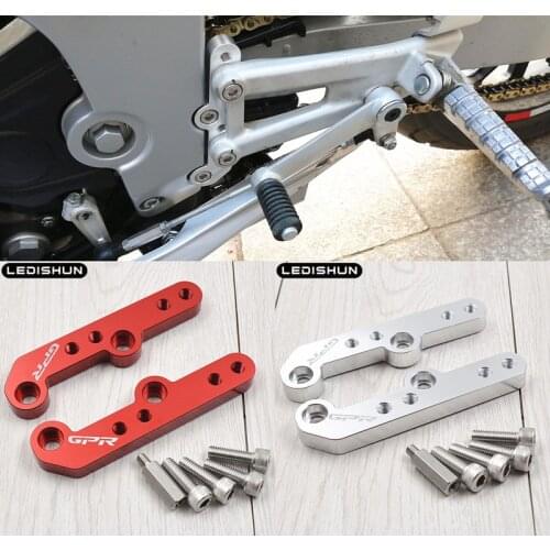 CNC Aluminum Motorcycle Foot Pegs Rest Footpegs Pedals Rearset Footrest For Aprilia GPR125 GPR150 RS4 125