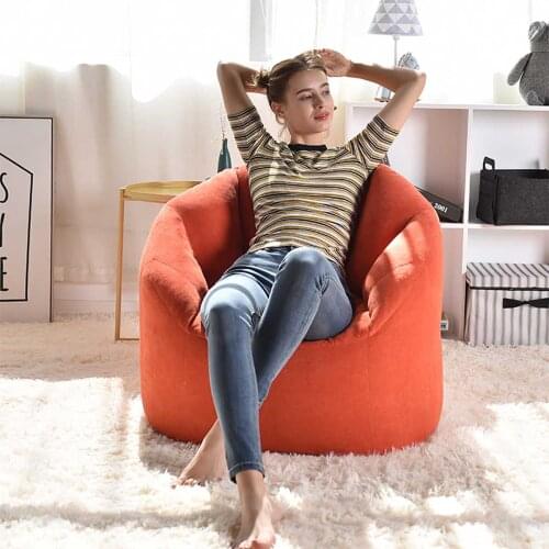 Large Lazy Bean Bag Sofas Cover Seat Multiple Colors Tatami Puff Relax Lounge Furniture Living Room Chair Comfort Sofas Covers