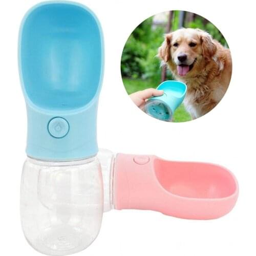 2020 New Pet Dog Water Bottle Bowl Portable Drinking Fountain Outdoor Travel Drinking Cup For Dogs Cats Kettle Pets Supplies